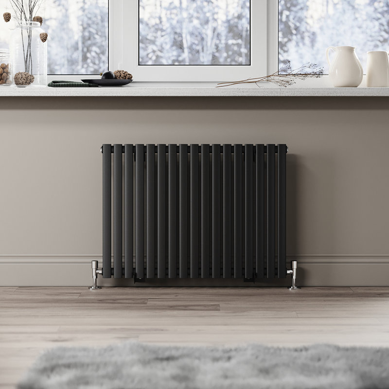 Blau Horizontal Designer Radiator, 60cm H x 89.8cm W x 9cm D