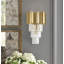 Applique murale 3 niveaux en cristal Modern-26390438