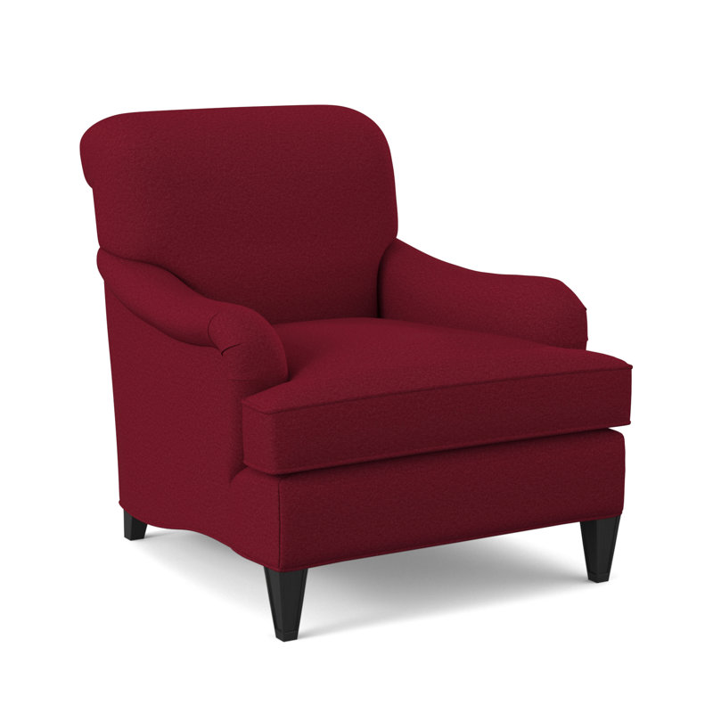 Bristol Upholstered Armchair, Espresso, Margaret Lipstick