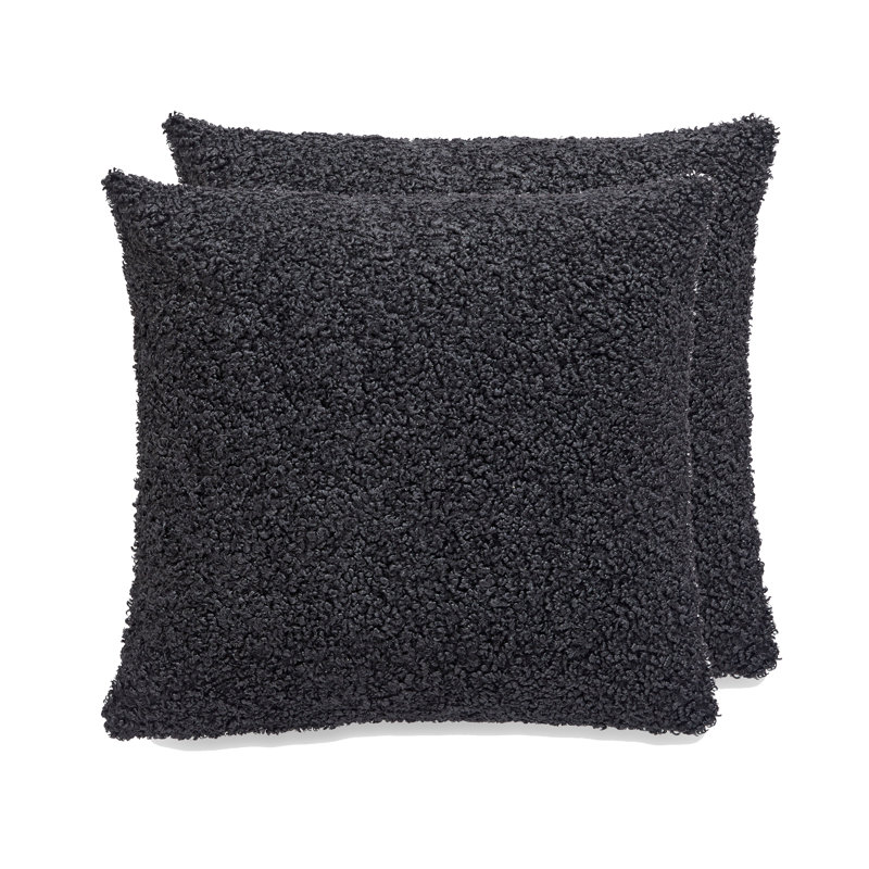 Housse de coussin FRENCH BOUCLE, Black