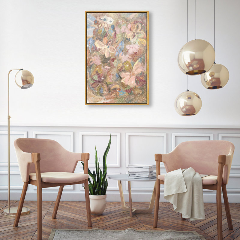 Moving Eden II Print by Oliver Gal, 31"H x 21"W, Gold Floater Frame
