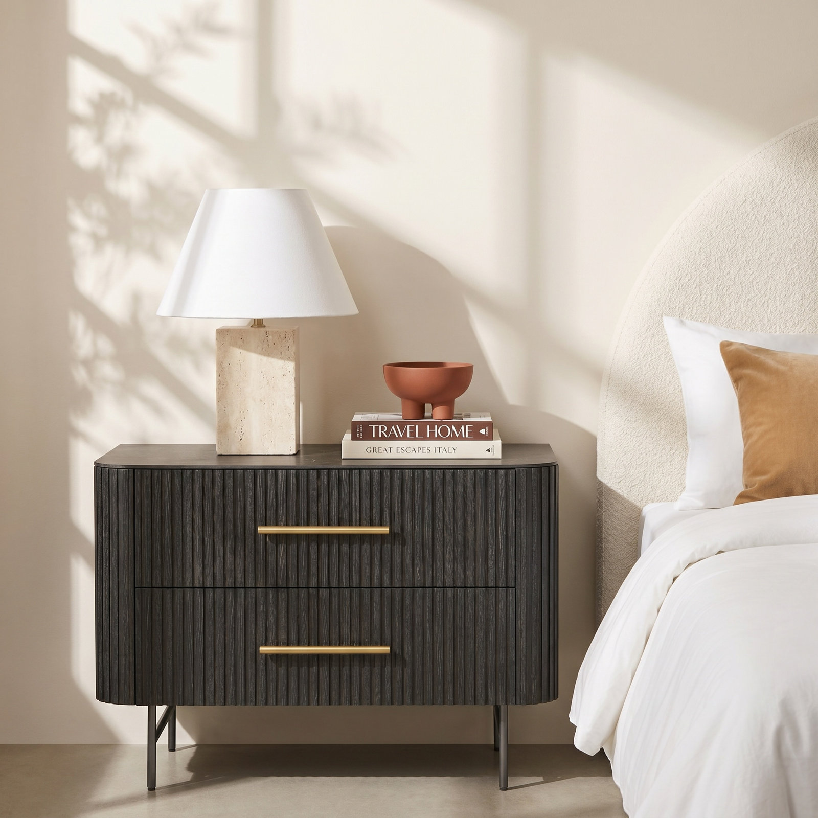 Westlake Oak Nightstand, Black