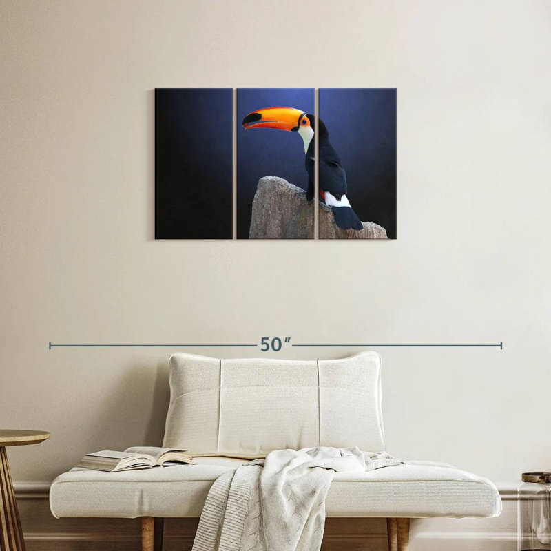 Toucan With Grape, 20" H x 33" W