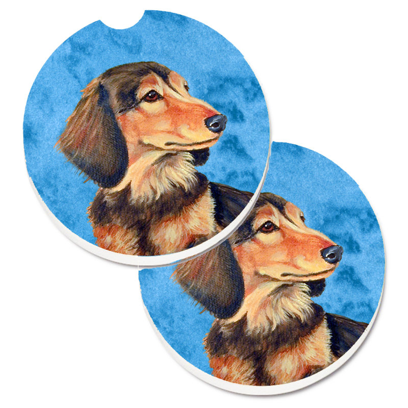 Sous-verre barbu collie voiture, Teckel