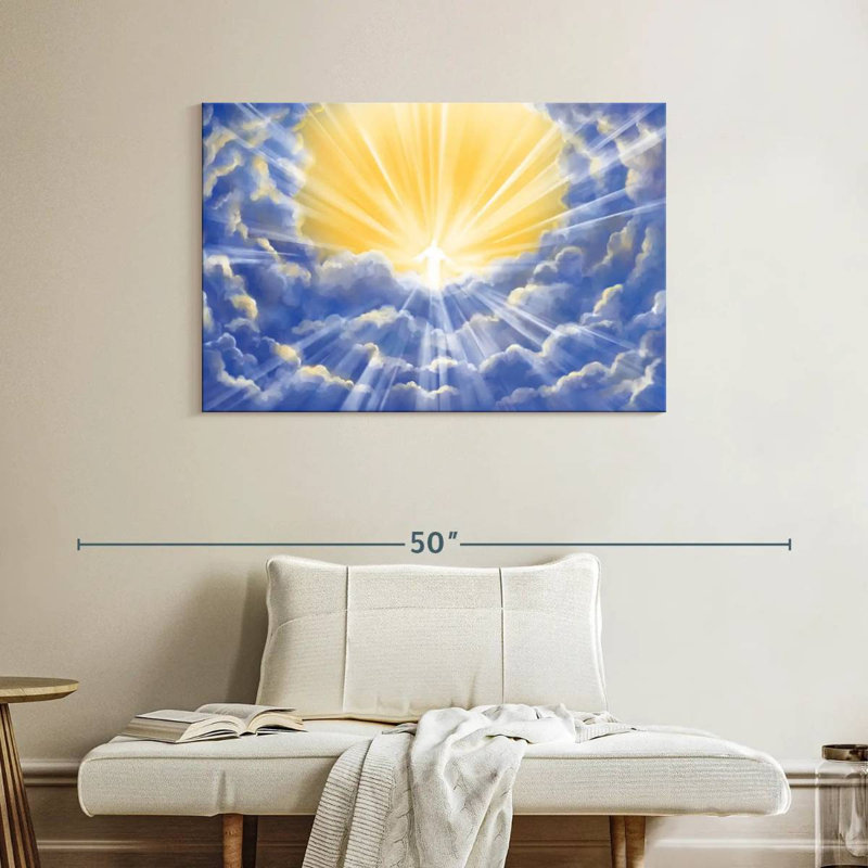 Adella Christ Above The Clouds, 26" H x 39" W