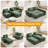 100-inch Corduroy L-shaped Sectional 3-person Modular Cloud Sofa-1225645216