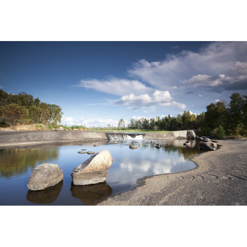 Rain Bow Falls Manitoba 1 Piece Wrapped Canvas Wall Art, 20cm H x 30cm W