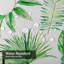 Watercolor Tropical White Palm Leaves Shower Curtain with 12 Hooks-327208445