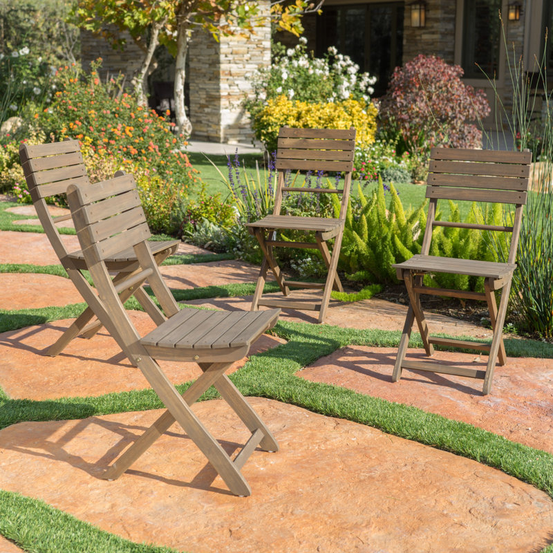 Chaises d'appoint pour l'extérieur Remacia, gris