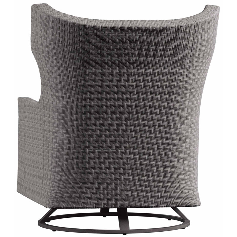 Captiva Swivel Patio Chair with Cushions, White Linen 6016-000