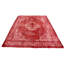 Tapis décoratif en laine rouge de conception unique noué à la main des années 1990 9 pi 10 po x 12 pi 7 po Cathyjo