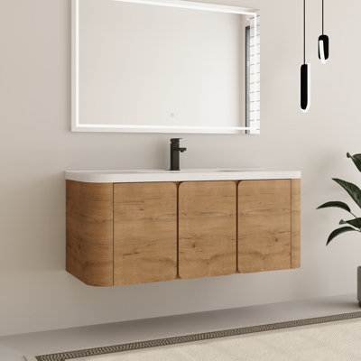 Ardingly 48'' Single Bathroom Vanity Set with Resin Vanity Top