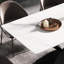 Table de salle à manger rectangulaire blanche de 63 po avec plateau en pierre frittée de 12 mm et pieds en métal noir-1735947703-1735947701