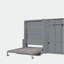 Grand lit mural avec placard, gris-121070236