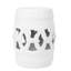 Tabouret tambour en céramique émaillée 10,5 po x 17 po - Table d'appoint intérieure / extérieure - Tabouret de jardin décoratif