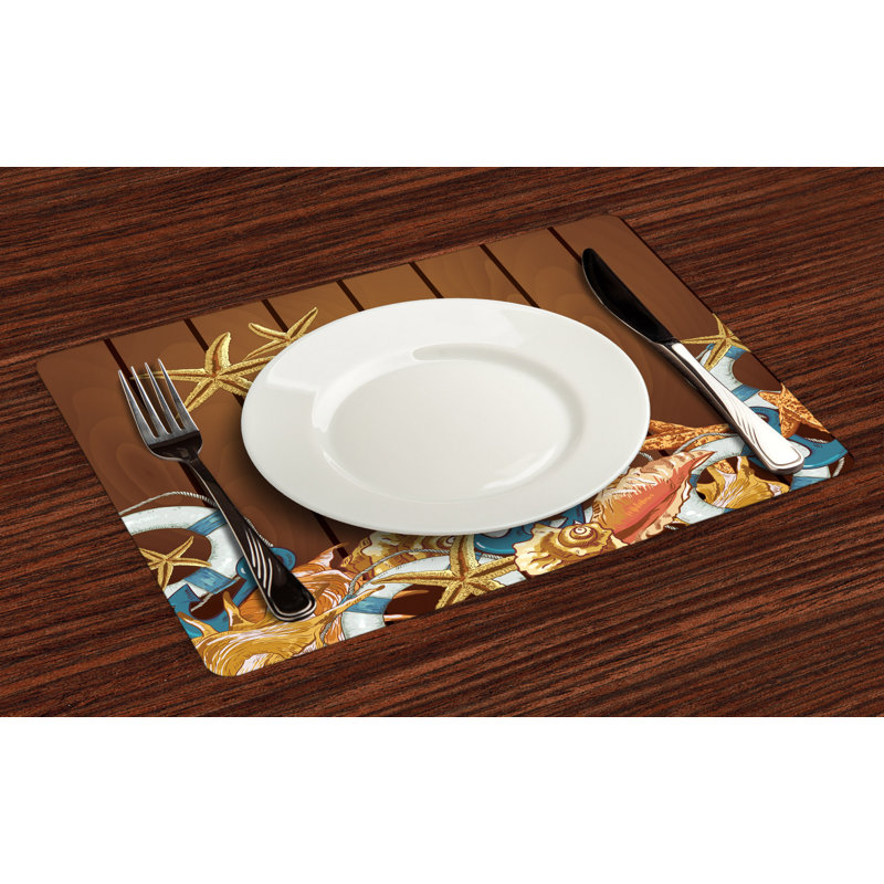 Polyester Striped Rectangle Placemat
