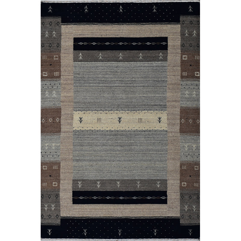 Area Rug in Beige/Rust, Rectangle 7'9" x 9'9"