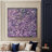 Extra Large Wall Art Fabric Print - Lavender Purple and Pink Flower Burst Design Artwork Decor for Living Room or Bedroom - "Frame Assembly Required (Unfinished Frame)"-105075804