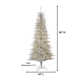 7.5' Artificial Christmas Tree with Clear Lights