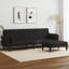  Canapé-lit en polyester noir standard-307805269