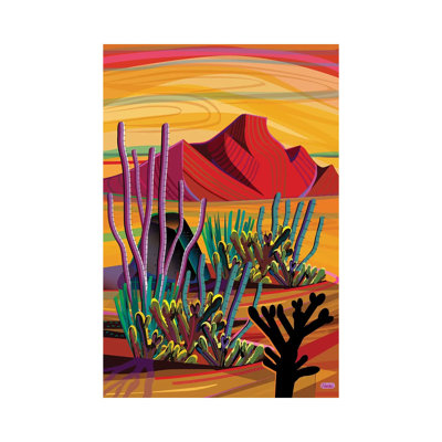Cactus Oasis by Charles Harker - Wrapped Canvas Print