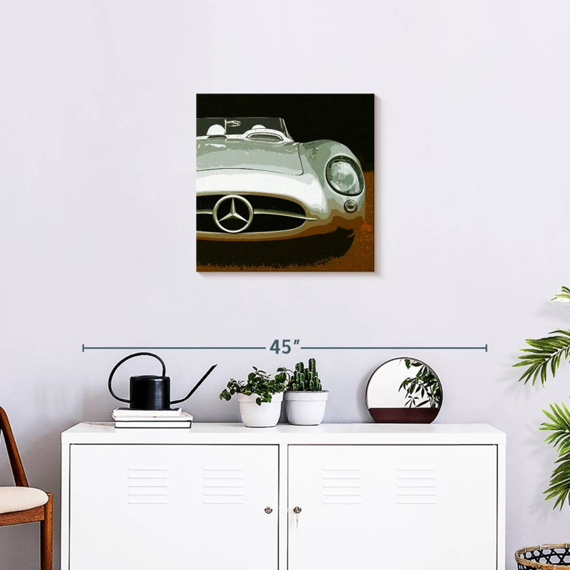 Mehar Silver On Brown, 20" H x 20" W