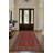Guria Red/Brown Oriental Machine Printed Cotton Chenille Area Rug-946542931