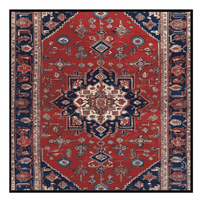 Machine Washable Persian Brown Area Rug