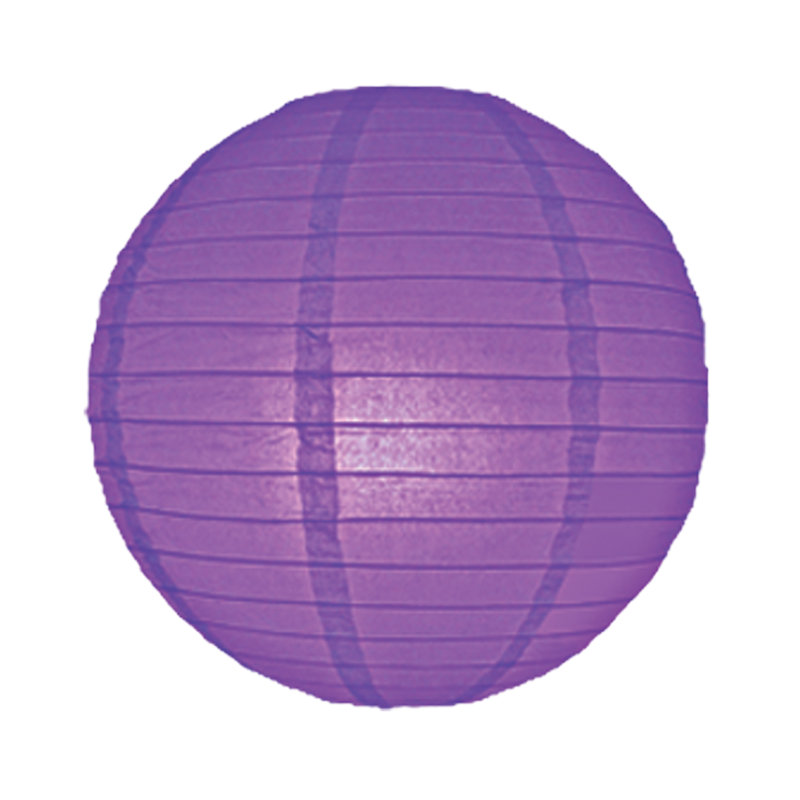 30cm H Paper Round Pendant Shade ( Clip On ), Purple