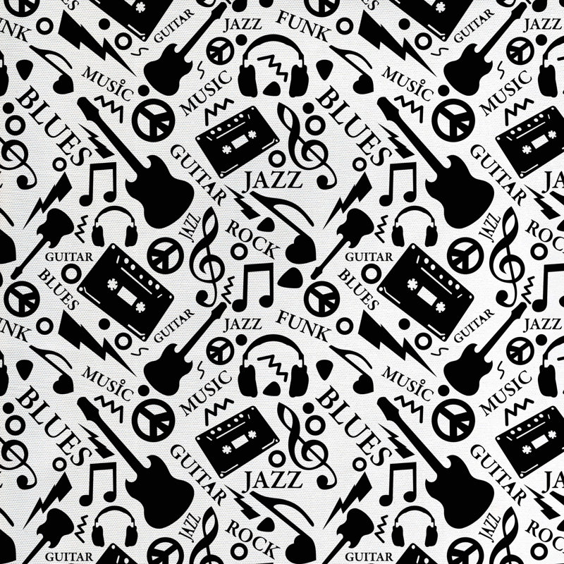 Tissu musical, l 58 po x L 72 po