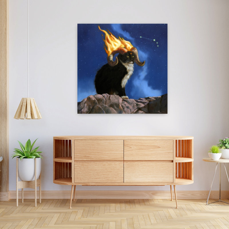 Aries, art urbain contemporain pour chat, H 36 po x l 36 po