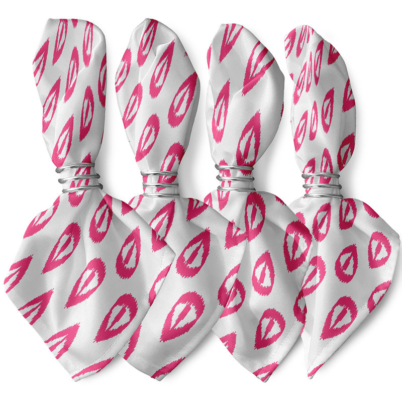 Gulielma Ikat Tears Napkins, Pink