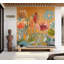 Murale pelez et collez - sérénade florale orange-2090908336