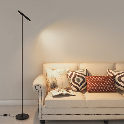 Lampe sur pied à DEL noire