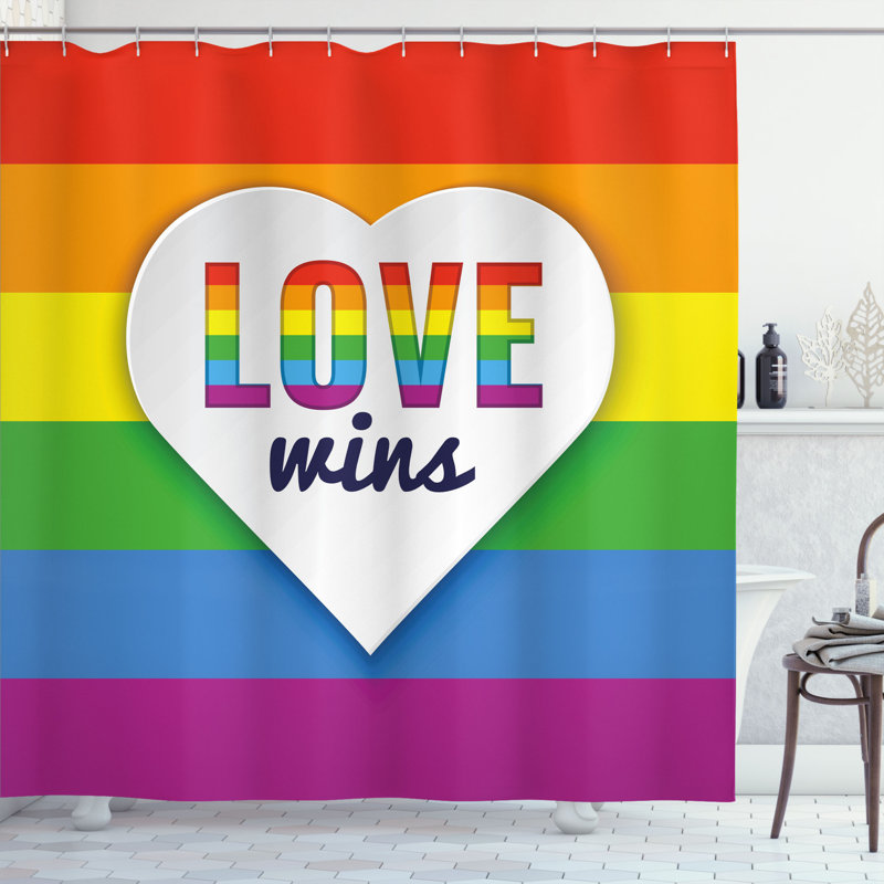 Shower Curtain with Hooks Included, 75" H x 69" W