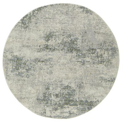 Edgeworth Abstract Machine Woven Cream Green Area Rug