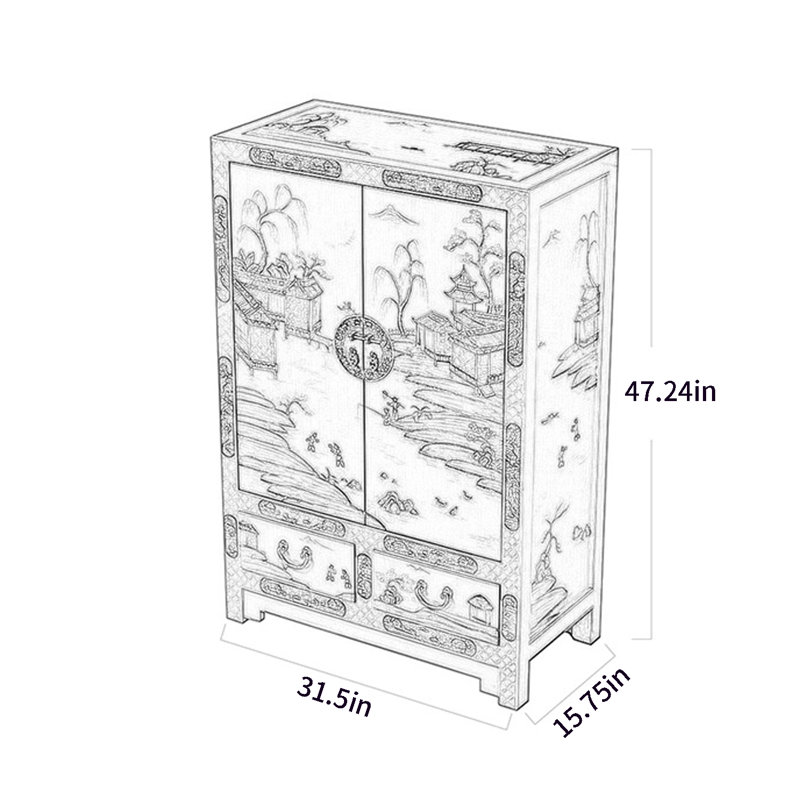Entryway Accent Cabinet Shoe Storage and Sideboard