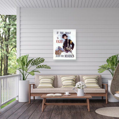 Marcus Jules Want To Fight Outdoor  Canvas