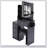 Compact Vanity Table Set With Sliding LED Mirror, Power Station, And Hair Dryer Bracket For Small Bedrooms-1194500398