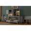 Lit escamotable mural simple avec armoire supérieure, tablettes, lit pliable peu encombrant avec lumière et USB-1977237884