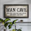 «Man Cave Good Times», toile encadrée de qualité supérieure - prête à être accrochée-88113385-88113381