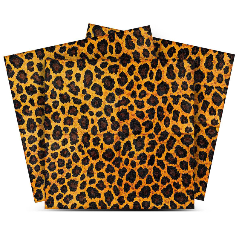5" x 5" Leopard Vinyl Peel and Stick Mosaic Tile