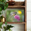 Great Tit On Hyacinth Delicate Vibrant Bird Hyacinth Flower Nature Wall Art Print 1 Piece Wrapped Canvas Wall Art-568814807