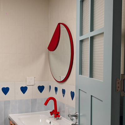 Roung Glass Material Wall Mirror