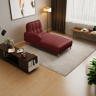 Chaise longue inclinable en simili cuir