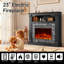 40" W Electric Fireplace With Mantel-120098245