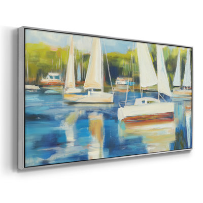 Série nautique - CCXLV III - Toile tendue avec châssis encadré - Prêt à être accroché