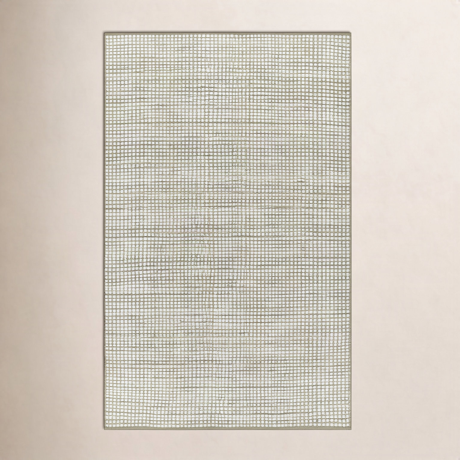 Acerra Green Hand-Woven Geometric Outdoor Rug, Rectangle 7'10" x 9'10"