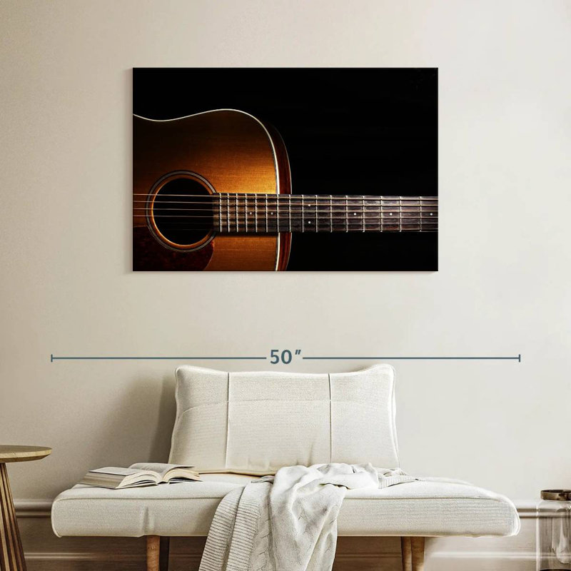 Guitare acoustique à grain de bois Abarca, H 26 po x l 39 po
