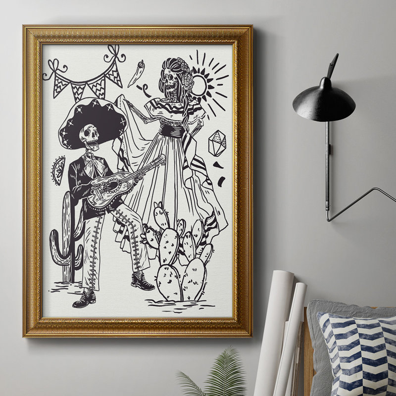 Jour de la mort parade IV, toile encadrée de qualité supérieure - prête à être accrochée, H 36 po x l 24 po x P 2,5 po